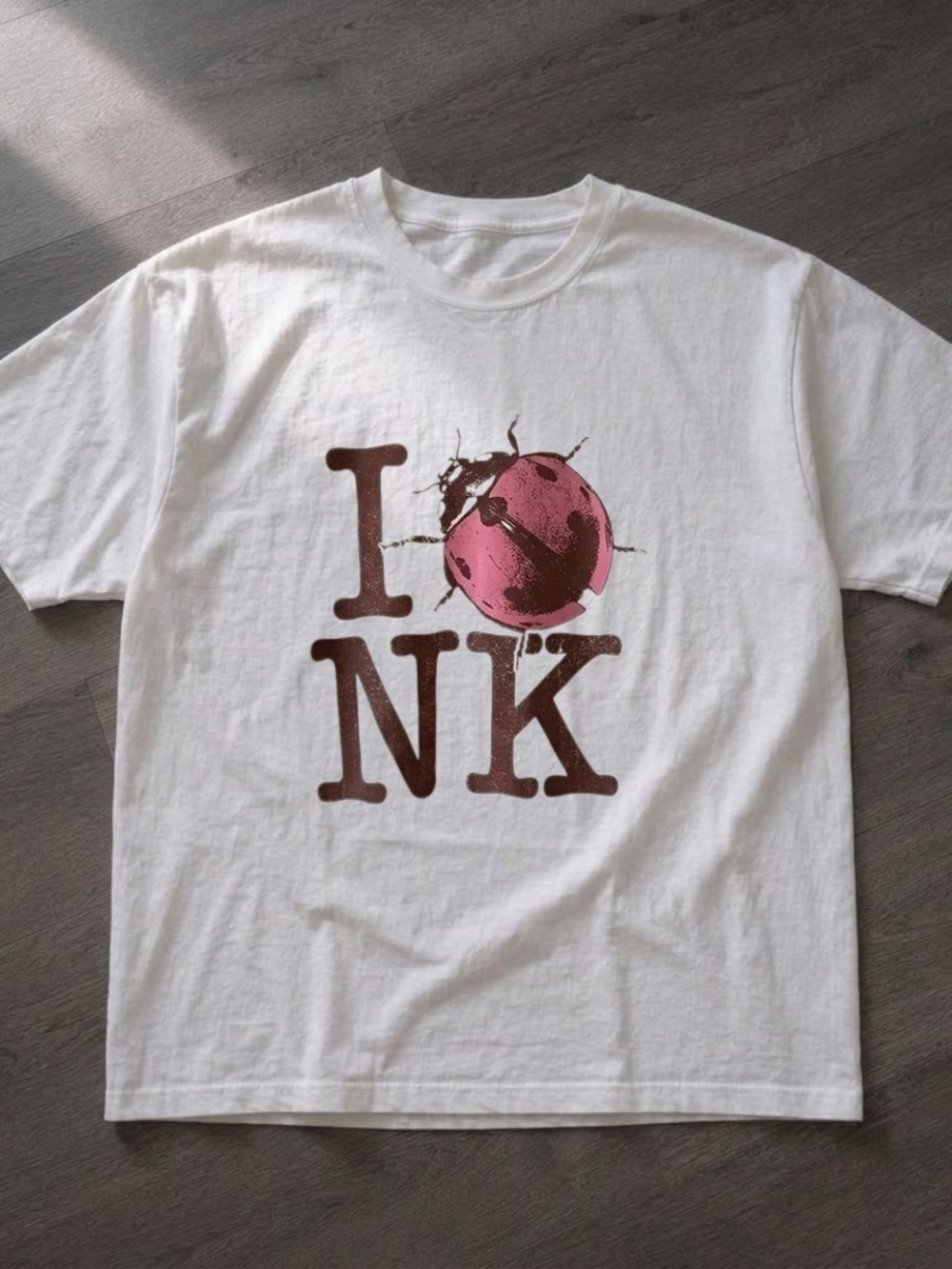 Noah Kahan The Great Divide I Love NK Ladybug off white Tee